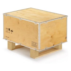 Caja de madera OSB 800x600x600 mm con tapa