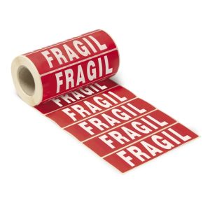 Etiquetas adhesivas “FRÁGIL” 10x15 cm – Pack 1.000